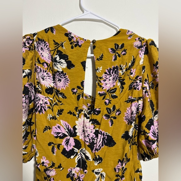 Maeve Floral Puff-Sleeve Midi Dress - Picture 7 of 7